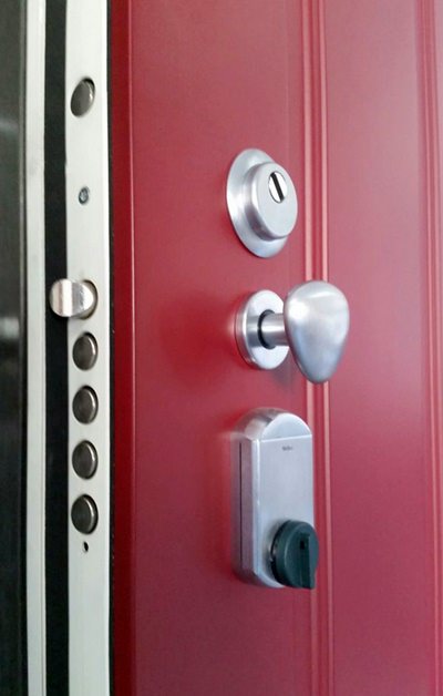 serratura di sicurezza porta blindata accessori satinati